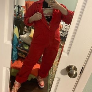 Big Bud Press Long-Sleeve Red Jumpsuit